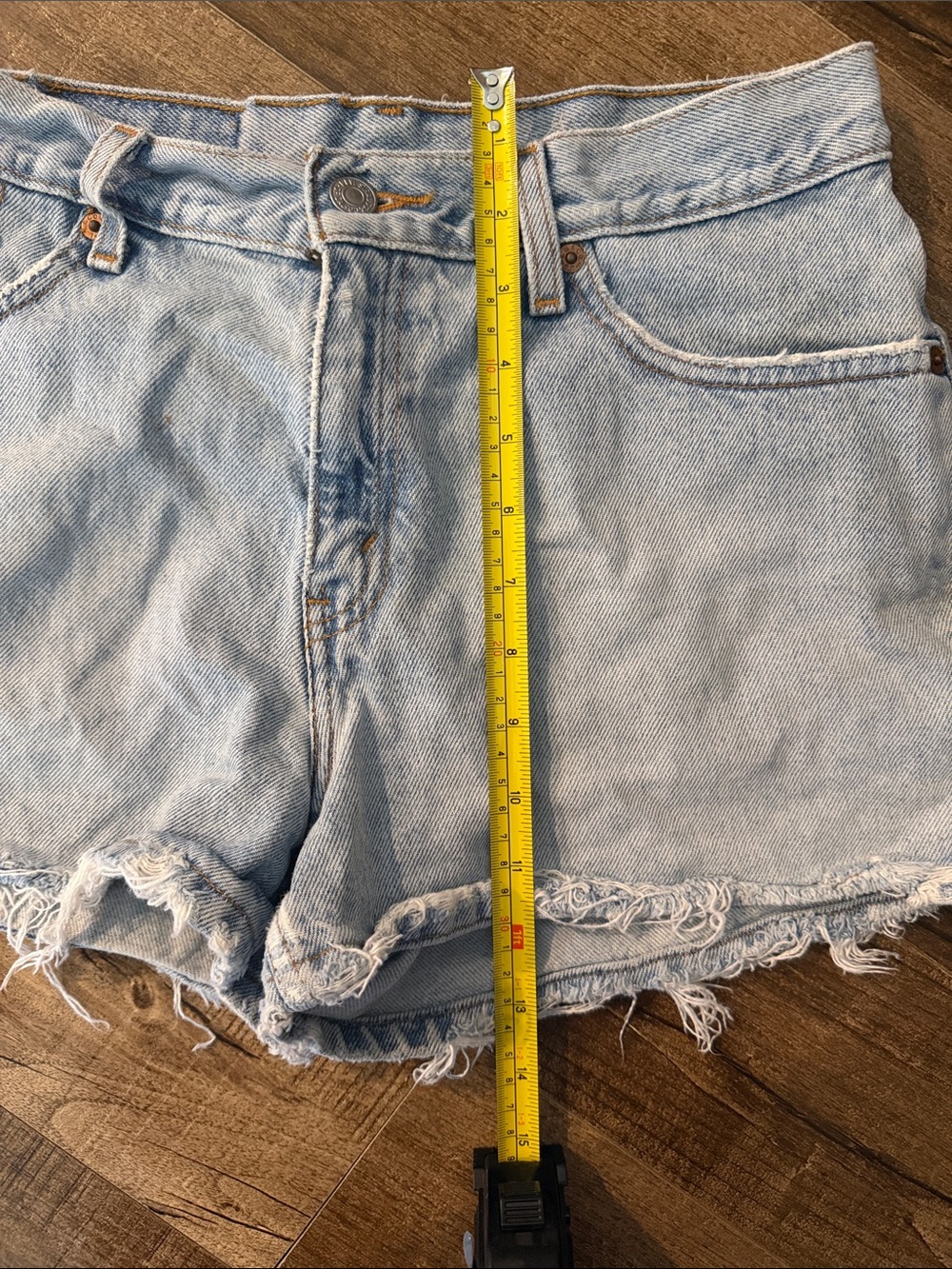 Levi's Light Blue Jean Shorts - Picture 5 of 6
